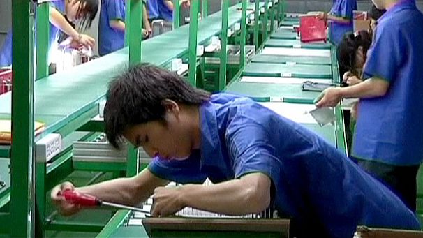 China’s factory output falters