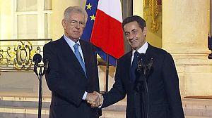 Mario Monti reçu à l’Elysée