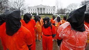Contra Guantánamo frente a la Casa Blanca