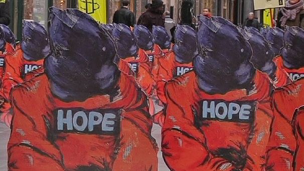 Amnesty International protesters mark 10 years of Guantanamo