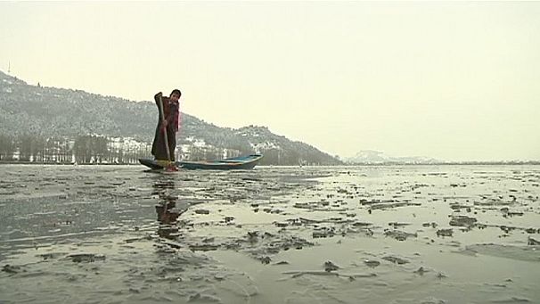 Kashmir Valley under snow