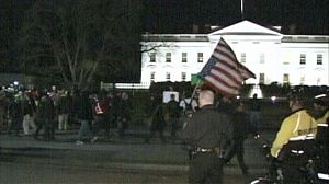White House locked down by smoke bomb attack
