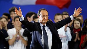 French presidential frontrunner Hollande outlines socialist vision
