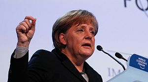 Merkel tells Davos that Europe must reform