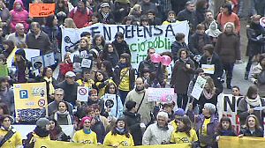Les fonctionnaires catalans mobilisés contre l’austérité budgétaire