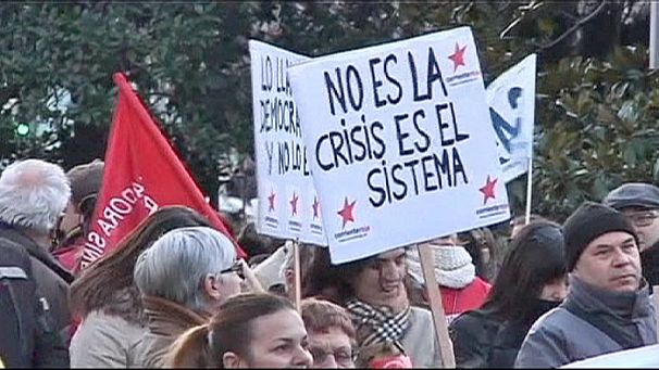 Dipendenti pubblici Madrid contro misure di austerità