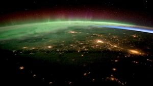 Polarlichter über Nordamerika