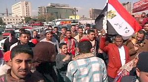 Egyptians celebrate a year without Mubarak