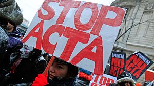 Giovani in piazza in tutta Europa contro Acta