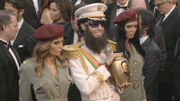 Sacha Baron Cohen’s red carpet antics