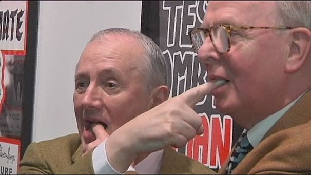 Gilbert and George make front page news