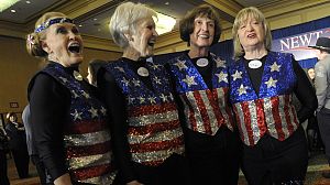 Rival Republicans accentuate the positive