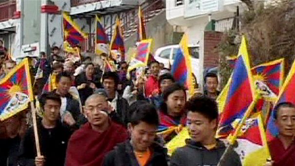 Tibetan protest in India