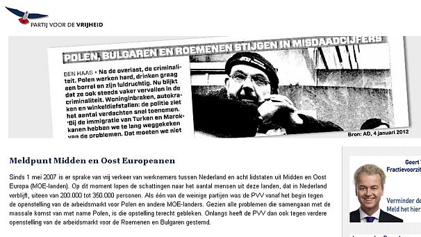 MEPs slam ‘discriminatory’ Dutch website