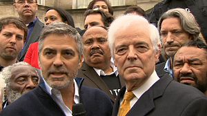 George Clooney arrested in Sudan embassy protest
