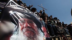 Thousands file past body of Egypt’s Pope Shenouda III