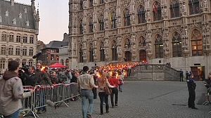 Candles are lit in Leuven for Swiss bus crash victims