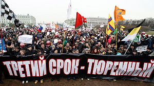 St Petersburg protesters call for free and fair elections