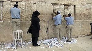 Clear-up time at Jerusalem’s Western Wall