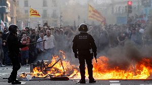 Clashes as Spanish unions protest further austerity