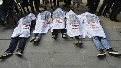 Anti-Dow campaigners continue Olympic protest Anti-Dow campaigners continue Olympic protest