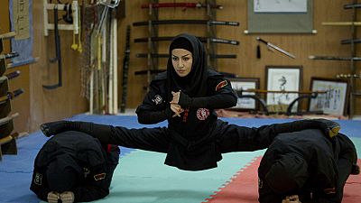 Iranian female ninjas show their strength Iranian female ninjas show their strength