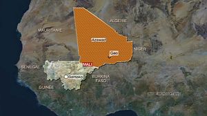 Rebels fly the flag for Azawad