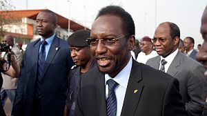 Mali’s interim president Traore arrives home