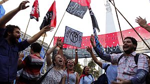 Celebrations in Buenos Aires over YPF nationalisation