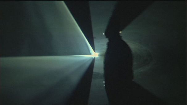 Anthony McCall’s ‘solid light’ sculptures wow Berlin