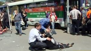 Multiple blasts in Ukrainian city