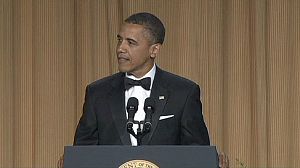 Wit on the menu at White House bash