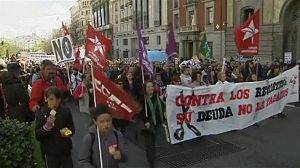 Health and education cuts prompt protests across Spain
