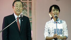Myanmar: Ban finally meets Suu Kyi