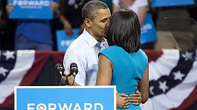 Obamas’ romantic moment