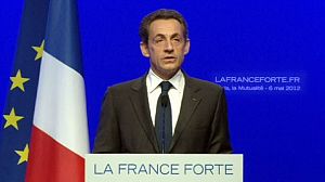 Speech: Sarkozy concedes defeat
