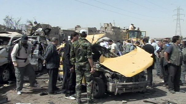 euronews’ exclusive footage of Damascus blast