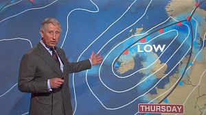 Il principe Carlo presentatore del meteo per un giorno