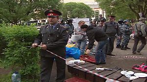 Anti-Putin protest camp cleared in Moscow