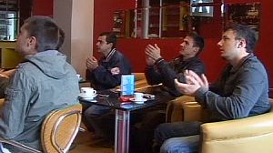 Public trial on the big screens in Sarajevo
