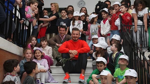 Beckham back at school
