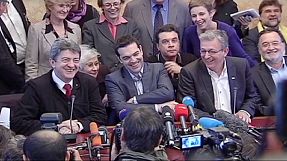 Tsipras, favorito en las proximas elecciones griegas, visita Francia