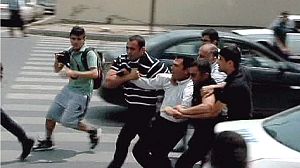 Azeri police break up opposition rallies ahead of Eurovision