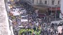 Trade unionists protest in Casablanca