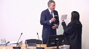 Blair heckled at media ethics inquiry