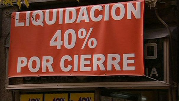 Recession empties Spanish shops