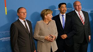 Merkel meets federal heads as Germany tries to go green