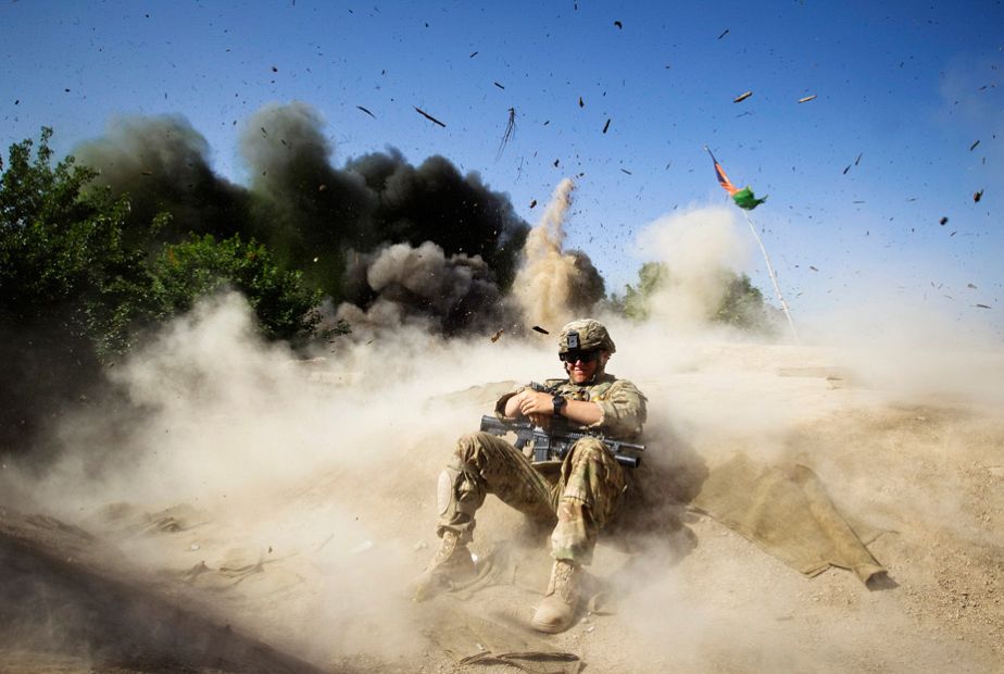 Controlled US explosion in Afghanistan Controlled US explosion in Afghanistan