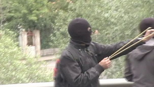 Spanish miners protest