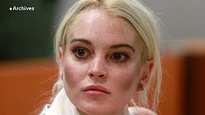 Actress Lindsay Lohan unhurt after car crash
